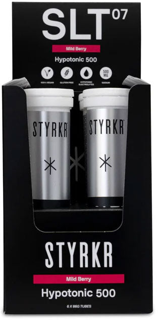 Styrkr slt07 500mg 12 electrolyte effervescent tablets 6er box