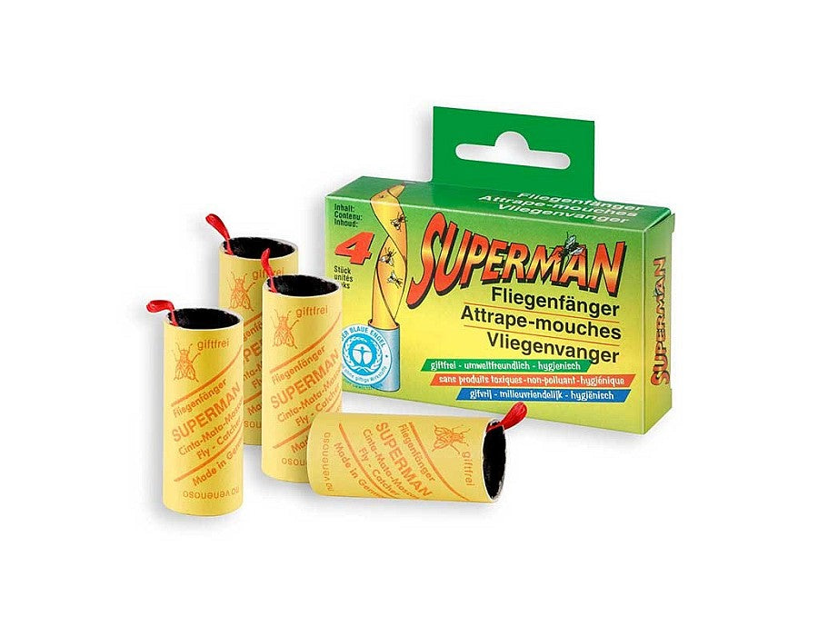 Ram vliegenvangers superman 4stuks