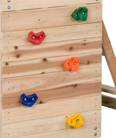 Mari Speeltoestel met Glijbaan Hout Naturel Blauw