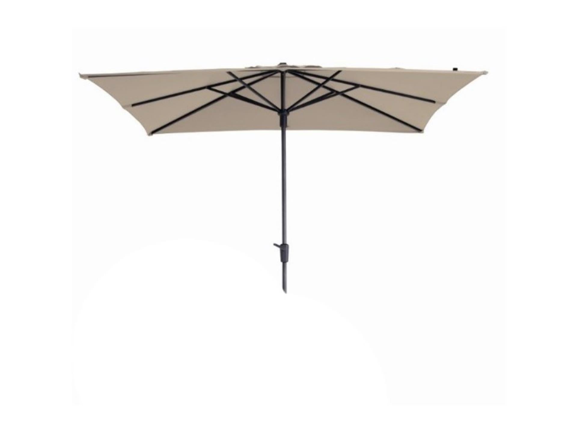 Madison parasol syros vierkant opdraai 280x280cm ecru