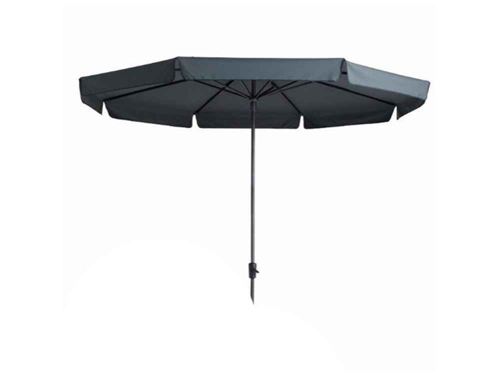 Madison parasol syros opdraai 350 8 grijs met volant