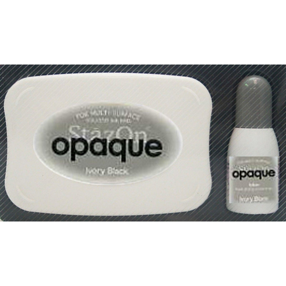 Tsukineko • stazon opaque ink pad ivory black