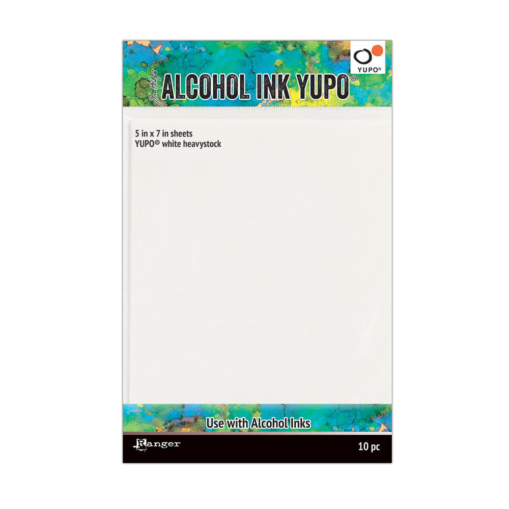 Ranger ink ranger • tim holtz yupo papier alcohol inkt wit 12x17cm