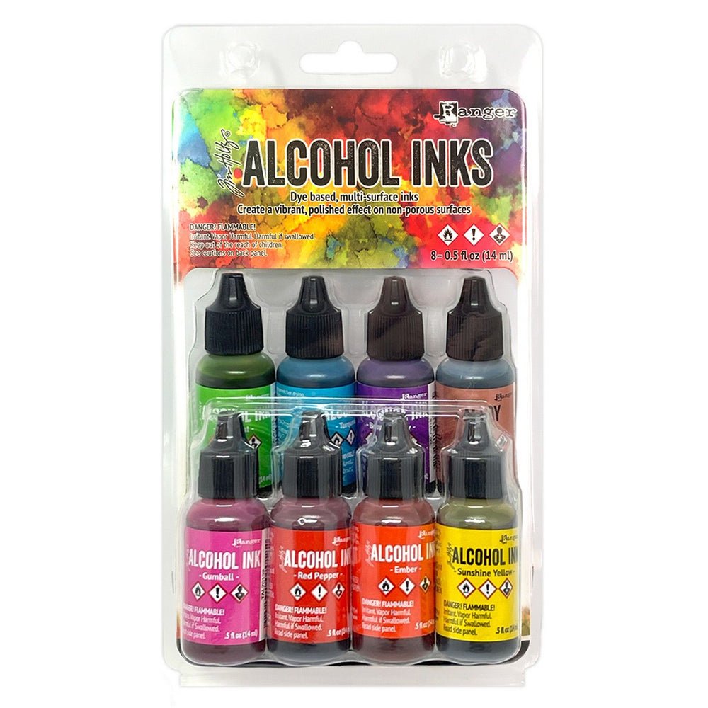 Ranger ink ranger • tim holtz alcohol inks spectrum bright 14ml x 8pcs