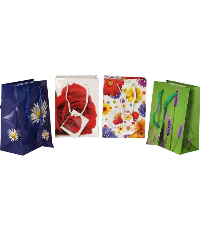 Jvdl luxe cadeau tasje klein bloemen assorti
