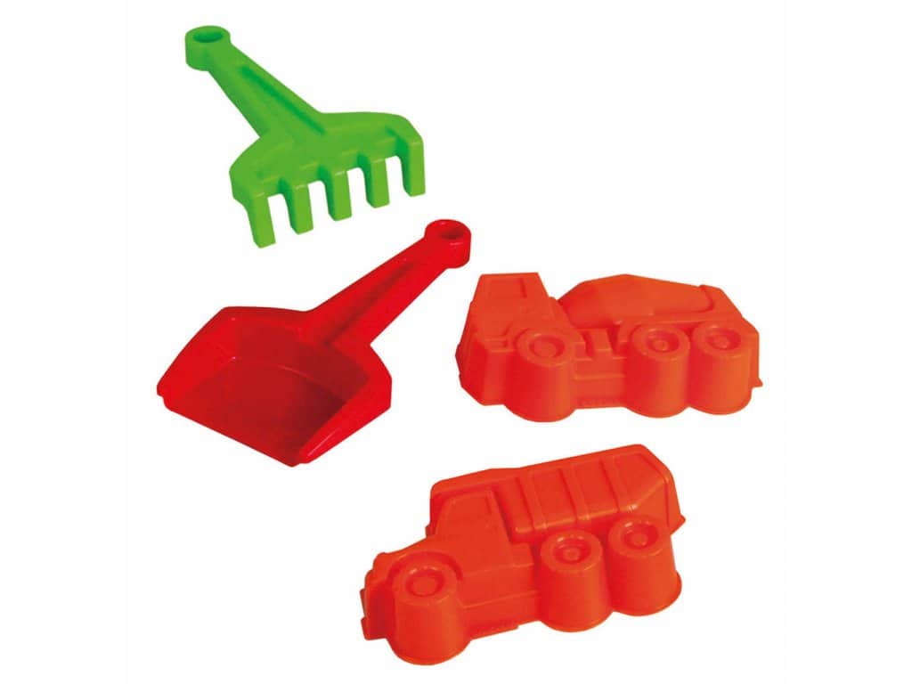 Dinotoys dino speelgoed tatra schepje, hark en 2 zandvormen