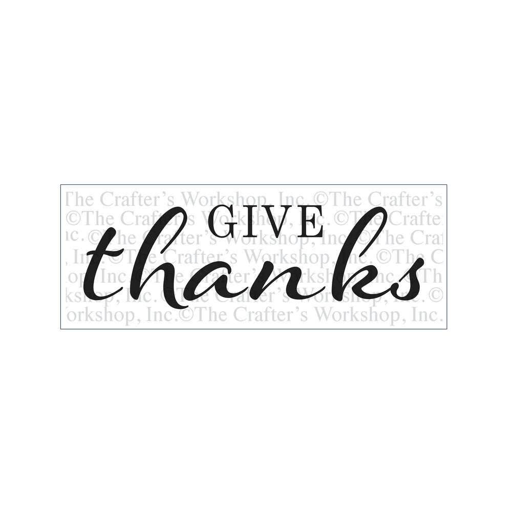 The crafter's workshop • template 41,6x15,2cm give thanks