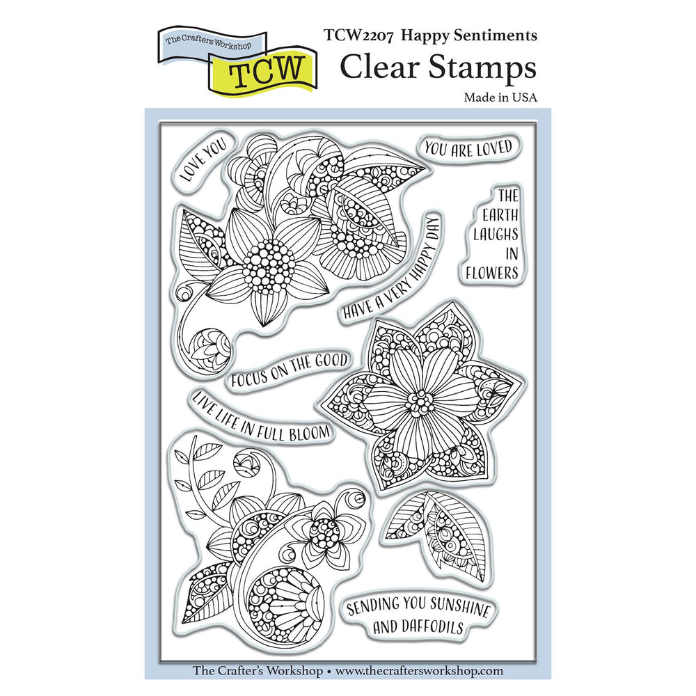 The crafter's workshop • stamp set blije gevoelens 4x6