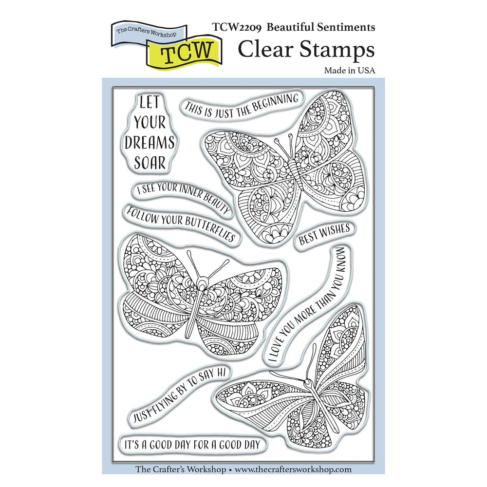 The crafter's workshop • stamp set mooie gevoelens 4x6