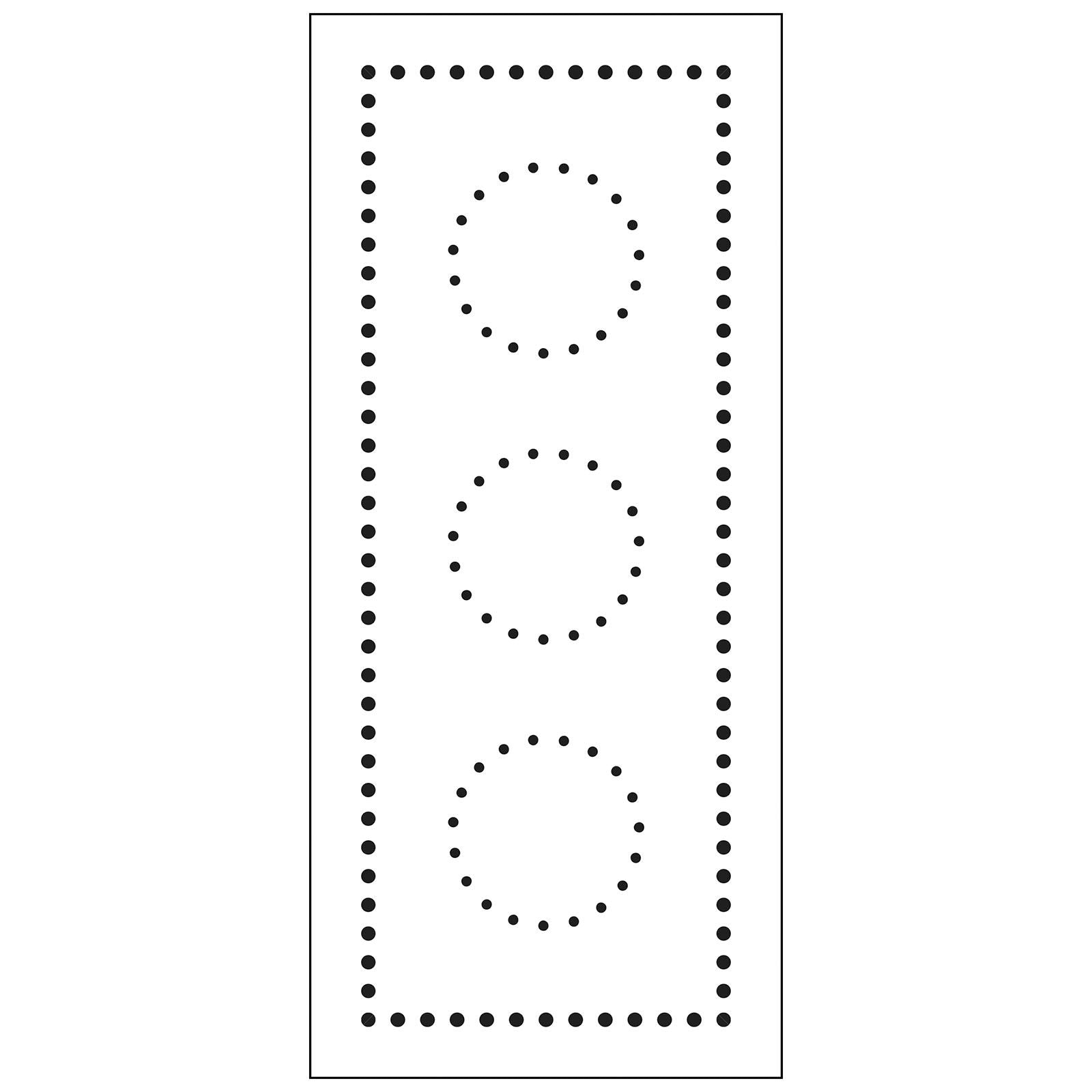 The crafter's workshop • slimline stencil gestippelde cirkels