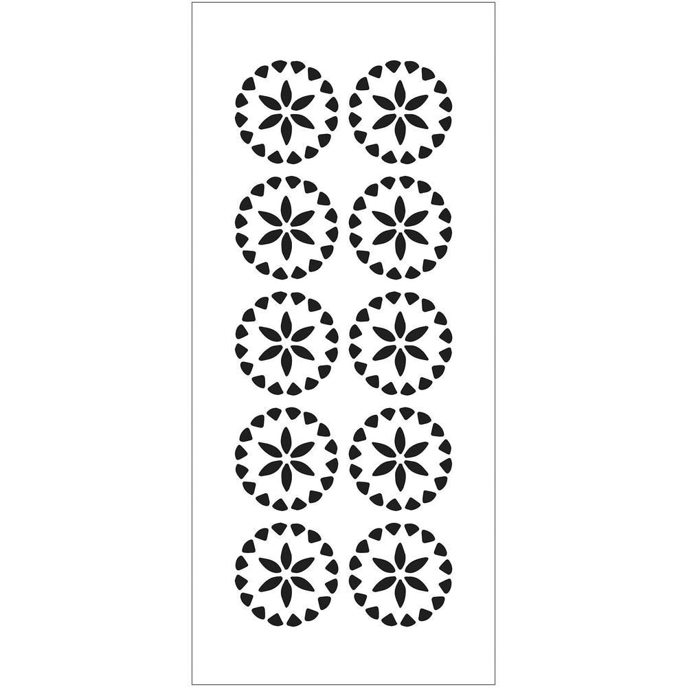 The crafter's workshop • slimline sjabloon kristallen bloemen