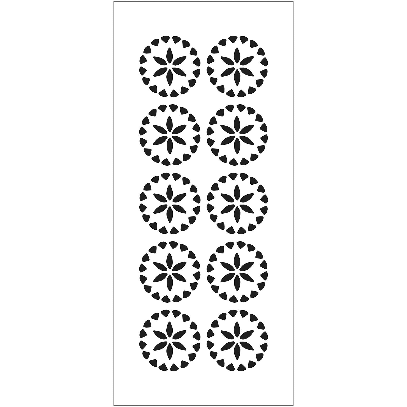 The crafter's workshop • slimline sjabloon kristallen bloemen