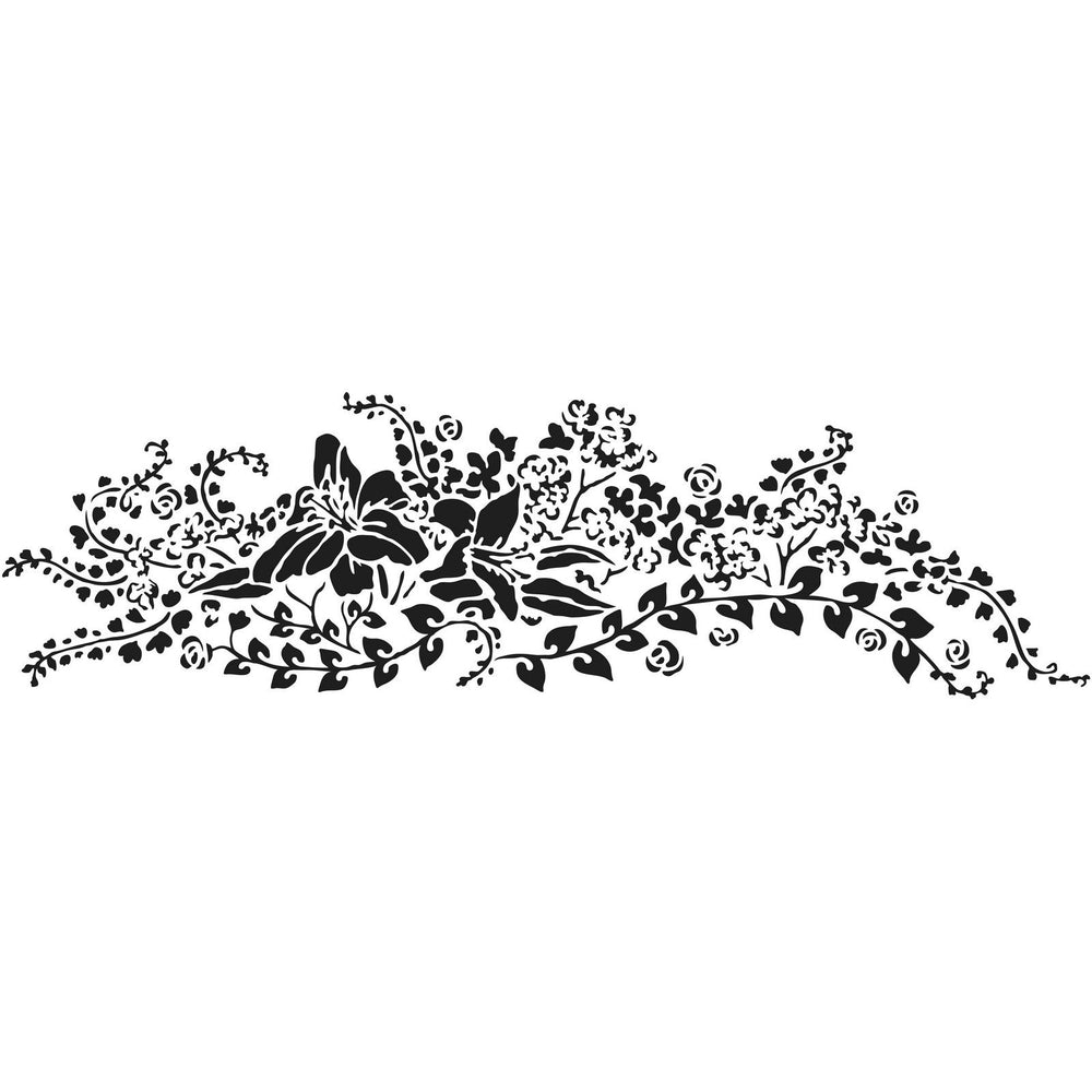 The crafter's workshop • stencil delicate centerpiece 41,91x15,2cm