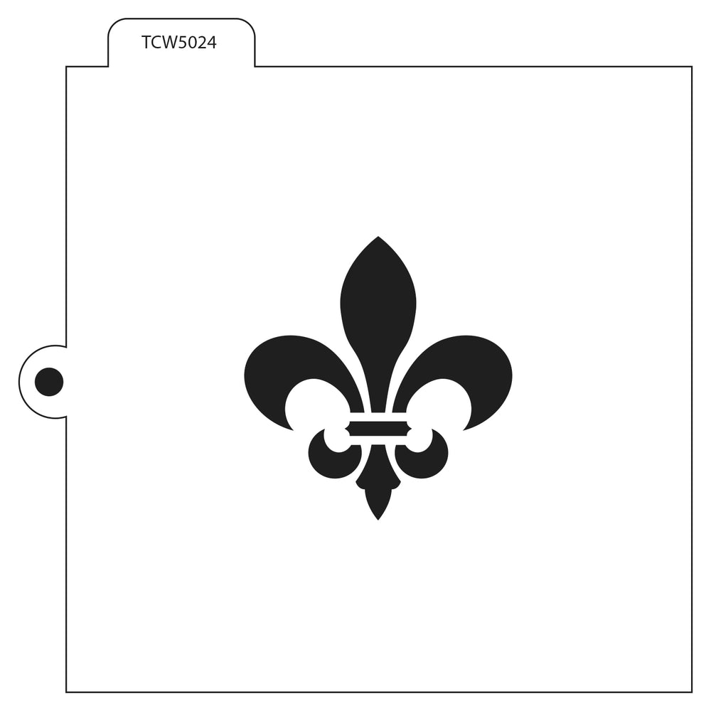 The crafter's workshop • template cookie 5,5x5,5 fleur lys