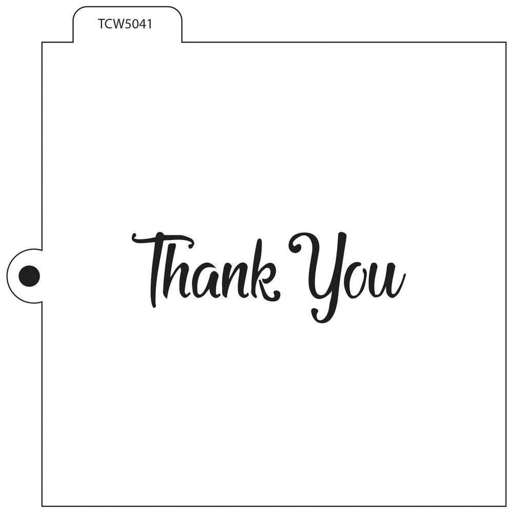 The crafter's workshop • koekjes stencil thank you