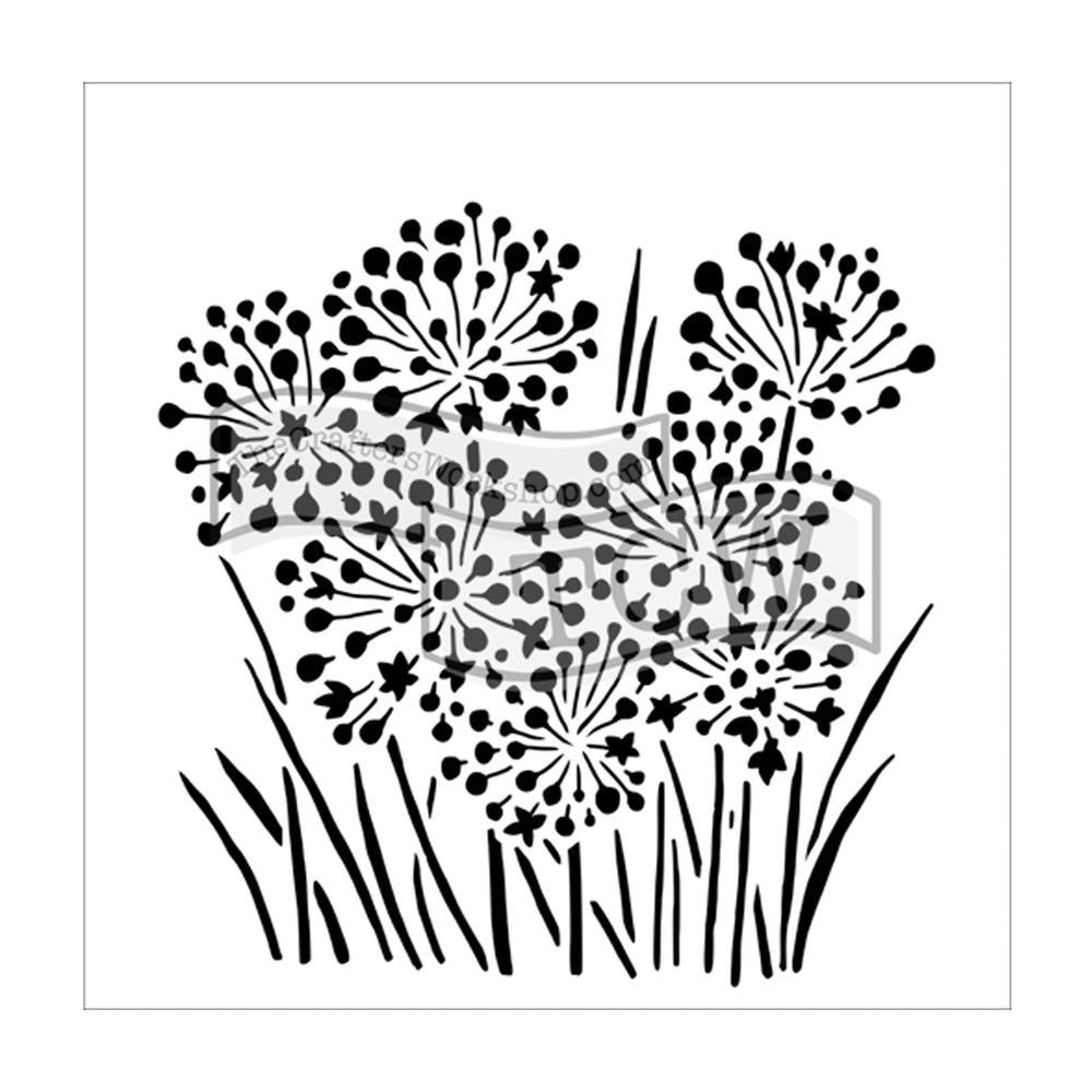 The crafter's workshop • template 30x30cm onion blossoms