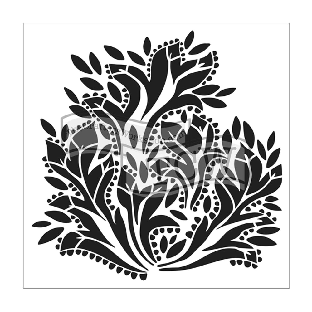 The crafter's workshop • template 30x30cm dramatic floral