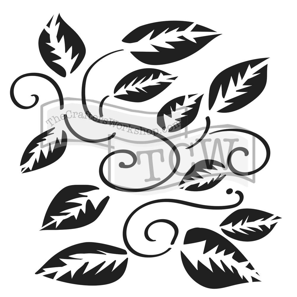 The crafter's workshop • template 15x15cm tangled vine