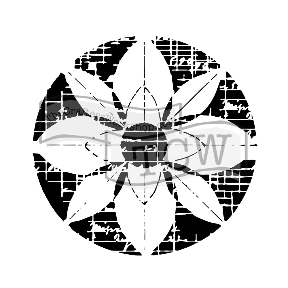 The crafter's workshop • template 30x30cm flower grid