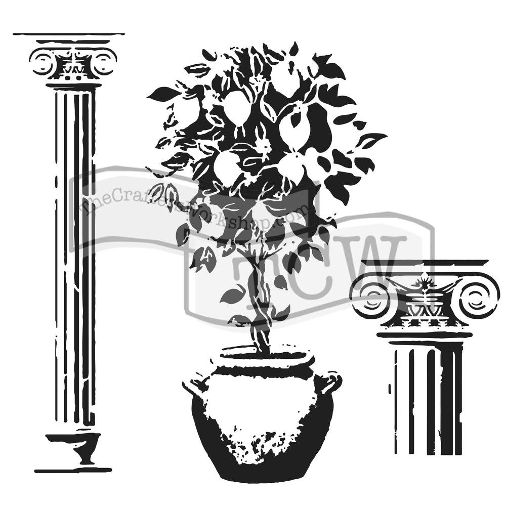 The crafter's workshop • template 30x30cm lemontree