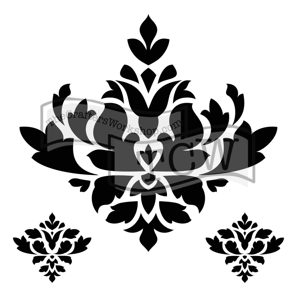 The crafter's workshop • template 30x30cm brocade décor