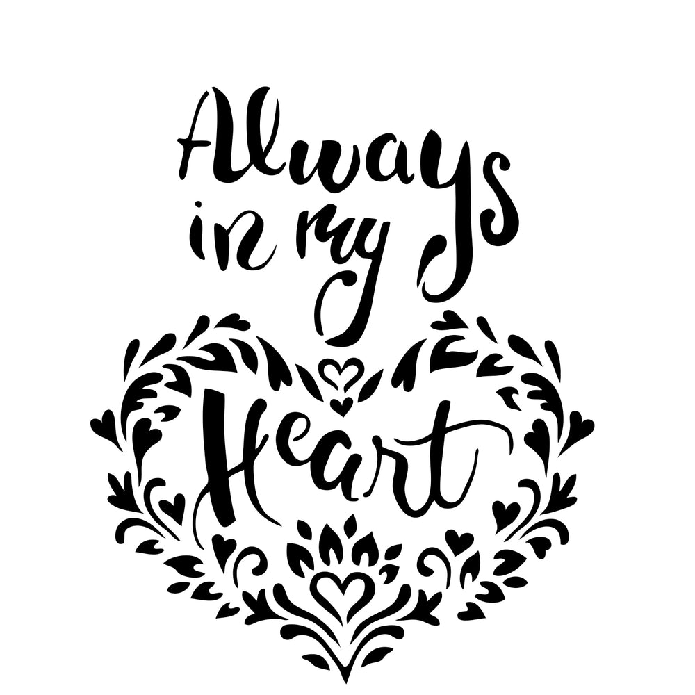 The crafter's workshop • template 30x30cm in my heart