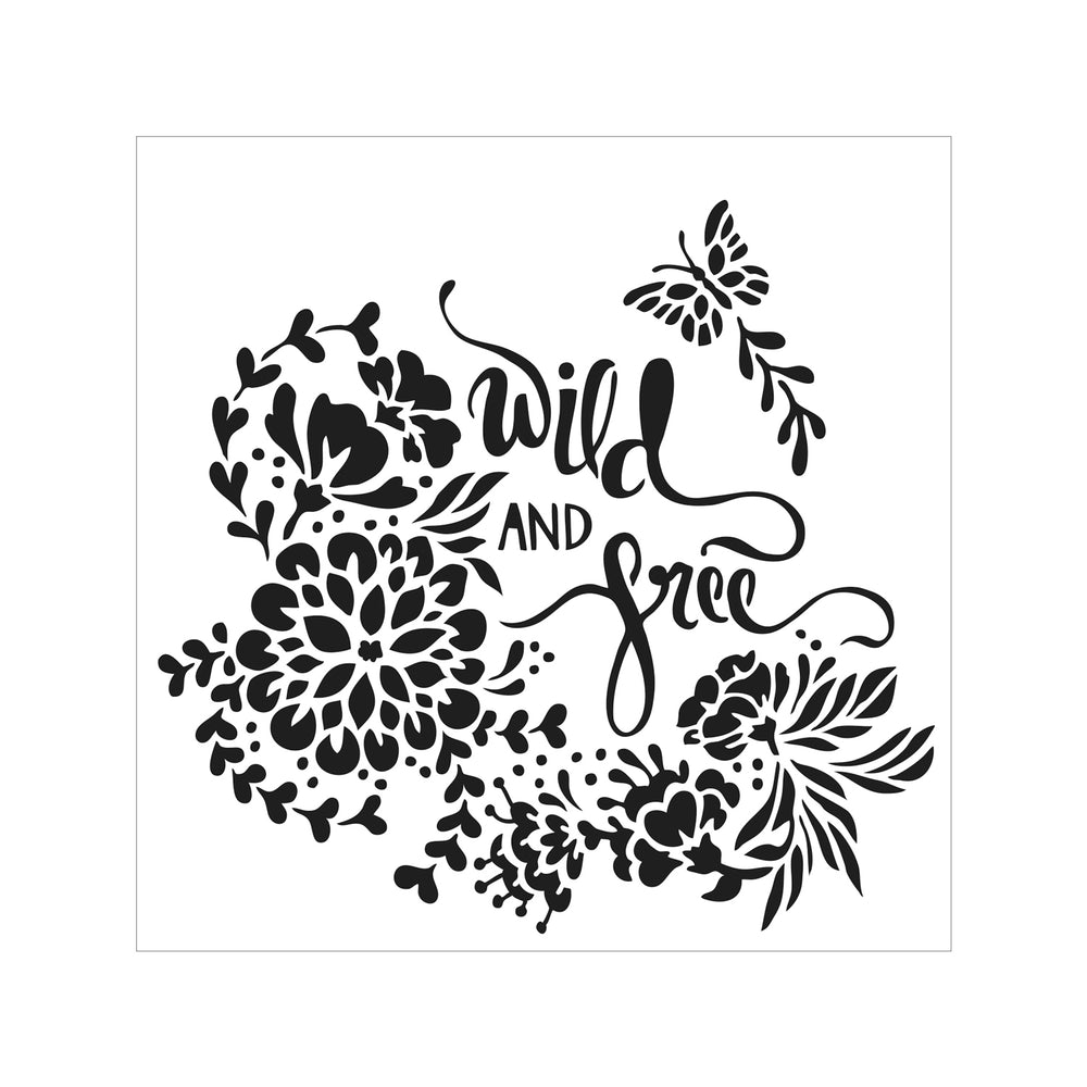 The crafter's workshop • template 15x15cm wild and free