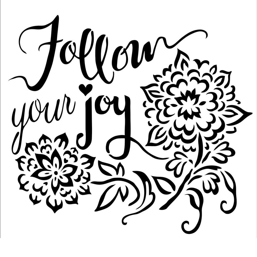 The crafter's workshop • template 30x30cm follow joy