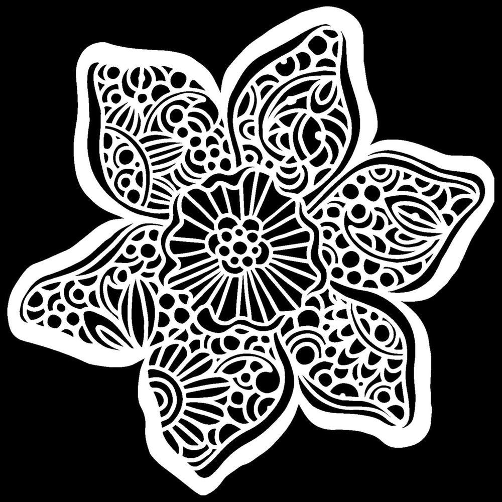 The crafter's workshop • stencil trompet narcis 12x12