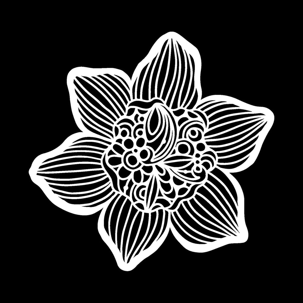 The crafter's workshop • stencil komvormige narcis 6x6