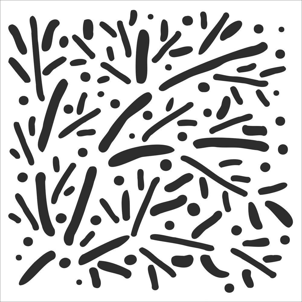 The crafter's workshop • sjabloon 30,5x30,5cm verspreide takken