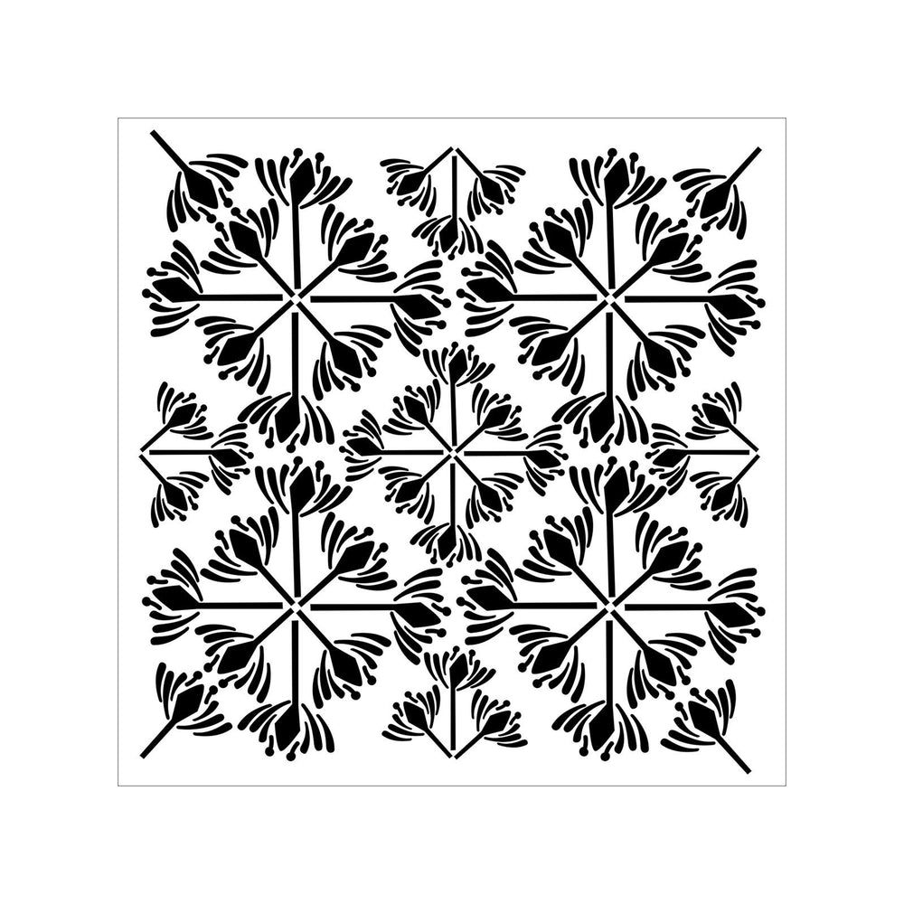 The crafter's workshop • sjabloon 15,2x15,2cm tuin tegel
