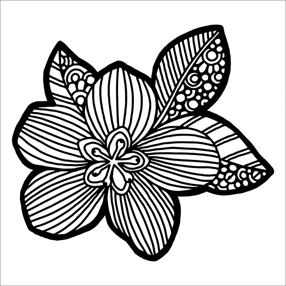The crafter's workshop • stencil flower blossom 30,5x30,5cm