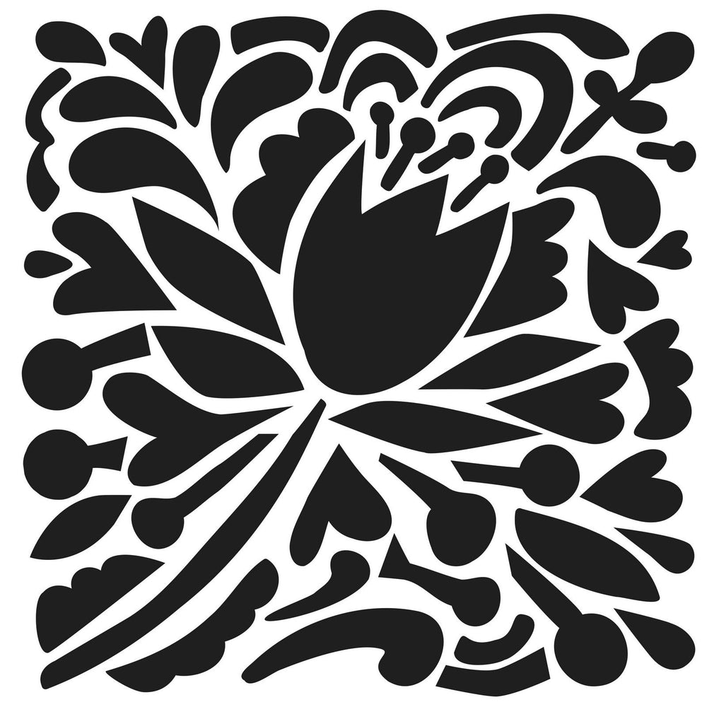 The crafter's workshop • stencil tulip party 30,5x30,5cm
