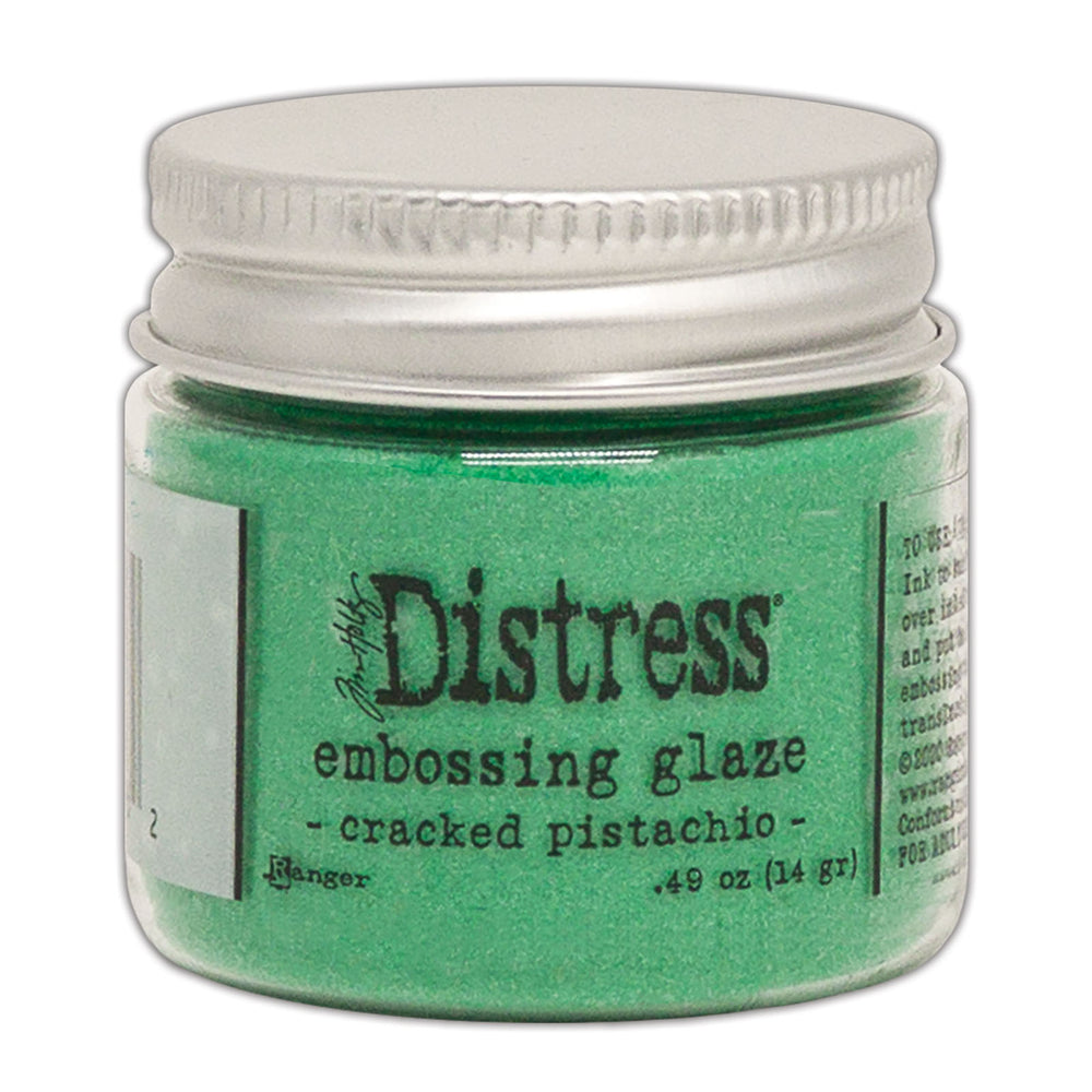 Ranger ink ranger • tim holtz distress embossing glaze cracked pistachio