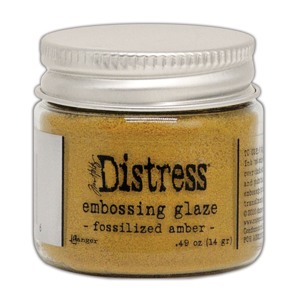 Ranger ink ranger • tim holtz distress embossing glaze fossilized amber