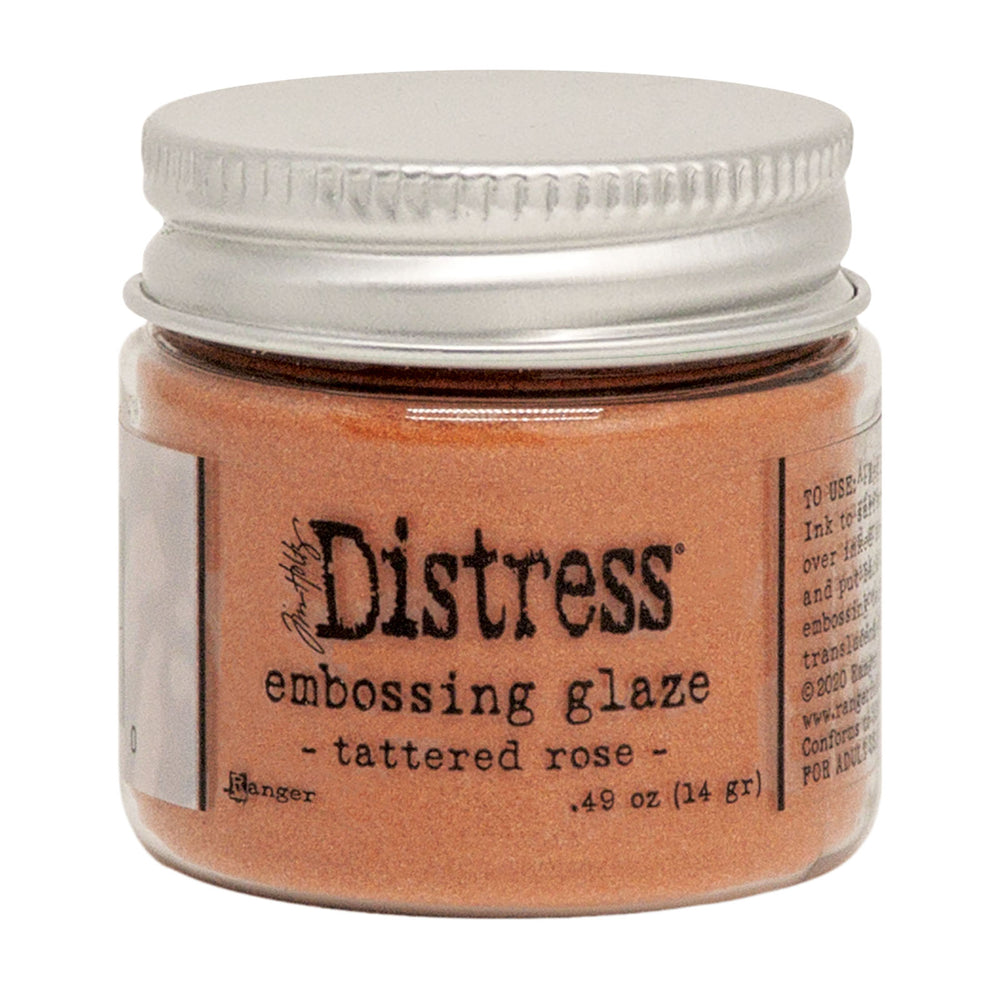 Ranger ink ranger • tim holtz distress embossing glaze tattered rose