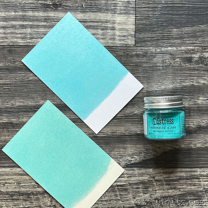 Ranger ink ranger • tim holtz distress embossing glaze salvaged patina
