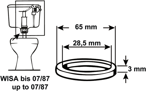 Cornat dichting afloop spoelkast wisa - tec380423