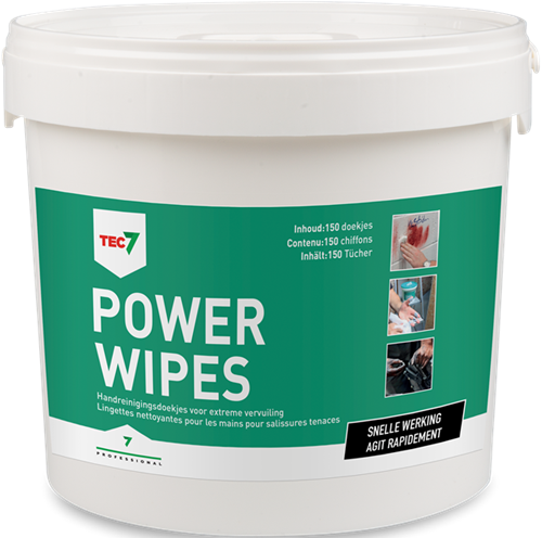 Tec7 powerwipes reinigingsdoekjes 150 doekjes - 467035000