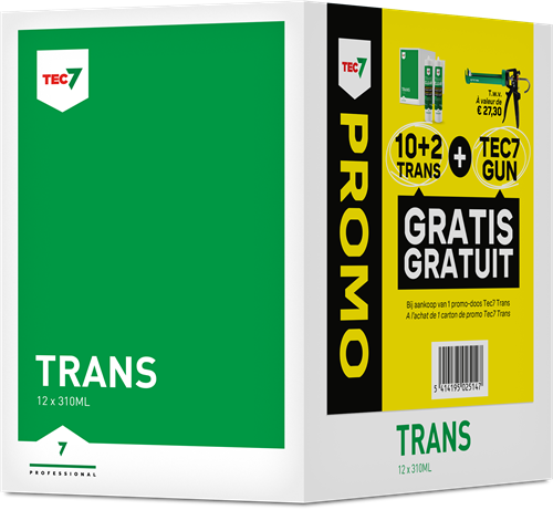 Tec7 trans clear patroon transparante voegkit 310ml - 539506000