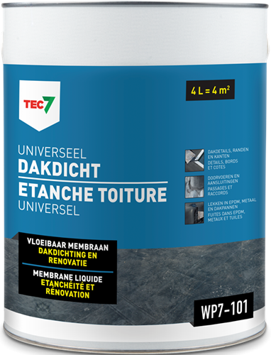 Tec7 wp7-101 universeel dakdicht emmer 4l - 602470000