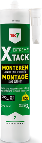 Tec7 x-tack patroon snelle montagekit 290ml wit - 534525000
