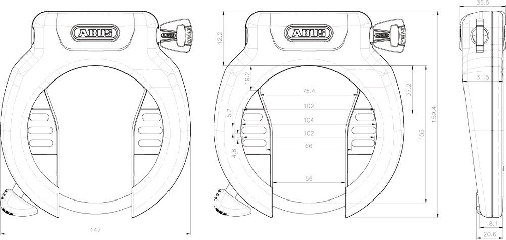 Abus Pro Amparo 4750S ART2 Zwart