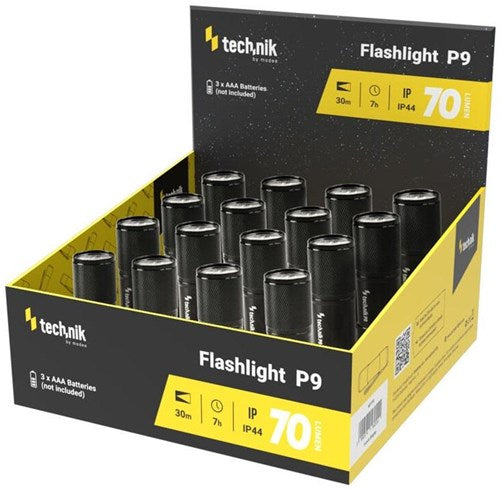 Enzo technik led zaklamp aluminium 3xaaa 70 lumen - 5720130