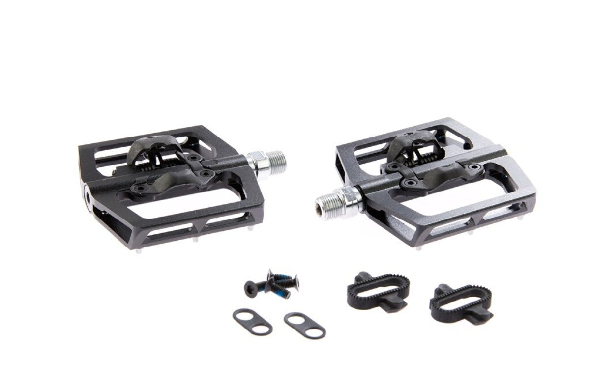 Tecora and pedals ATB combi SPD flat replaceable pedal pins black