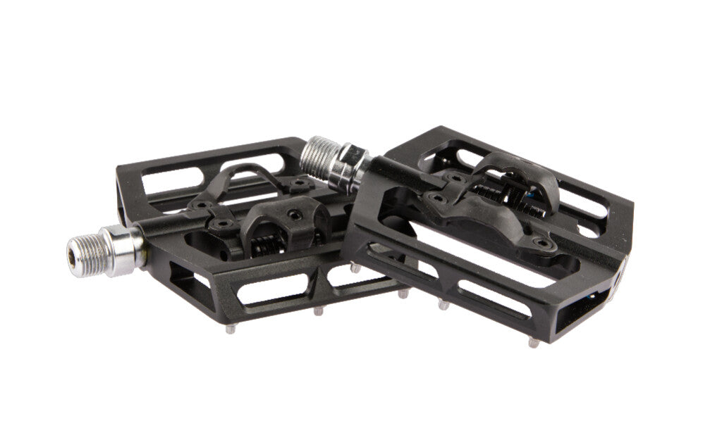Tecora and pedals ATB combi SPD flat replaceable pedal pins black