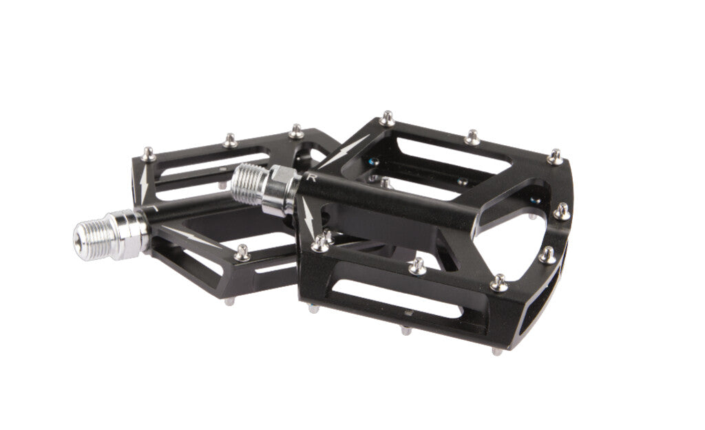Tecora and pedals bmx downhill atb flat with pedal pins black