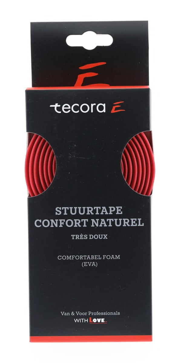 Tecora e stuurlint confort naturel, ø2,5x30mm, 1.8m, rood