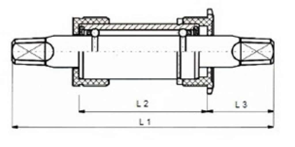 Buzaglo tecora e trapas 116mm bsa, kettinglijn 23.5, alu cup